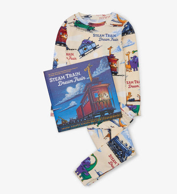 Steam Train Pajama Set with Book